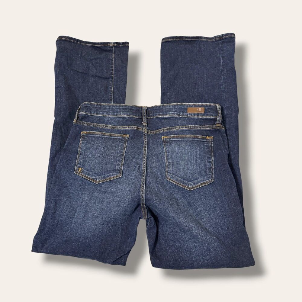 KUT Jeans Womens 14S Baby Bootcut Medium Wash Blue Stretch Classic Flare